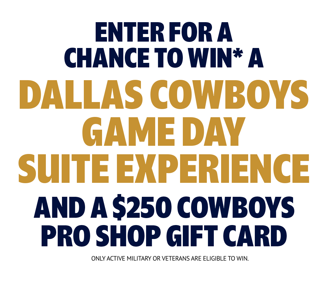 Enter for a chance to win dallas cowboys